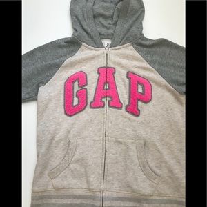 Gap kids gray and cream colored jacket.